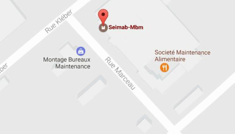 Pour localiser la société SEIMAB-MBM !